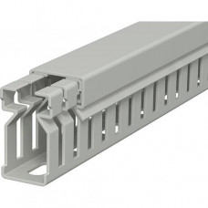OBO Verdrahtungskanal 30x15x2000 PVC steingrau RAL 7030