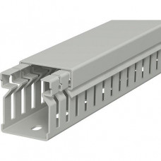 OBO Verdrahtungskanal 30x25x2000 PVC steingrau RAL 7030