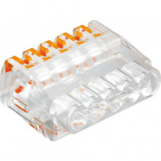 OBO Universalklemme für 5 starre-flexible Leiter 0,2-2,5mm² PC transparent