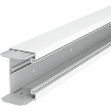 OBO Geräteeinbaukanal mit Bodenlochung 70x110x2000 mm PVC reinweiß RAL 9010