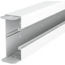 OBO Geräteeinbaukanal mit Bodenlochung 70x170x2000 mm PVC reinweiß RAL 9010