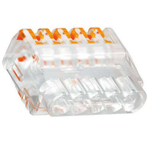 OBO Universalklemme 5-Leiter 0,2-2,5 mm² starre-flexible PC transparent