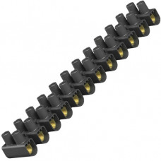 OBO Reihenlüsterklemme schwarz  4 mm² 12-polig