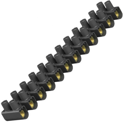 OBO Reihenlüsterklemme schwarz  4 mm² 12-polig