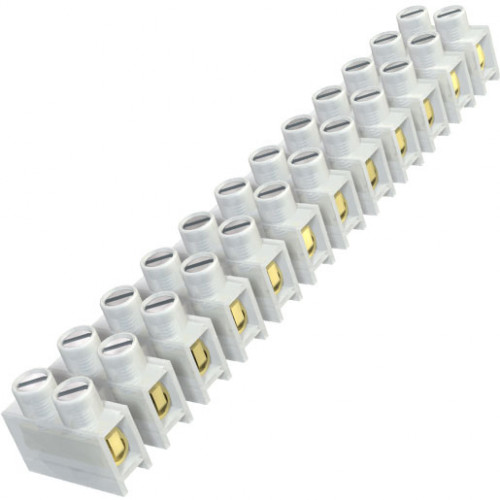 OBO Reihenlüsterklemme transparent  4 mm² 12-polig mit Drahtschutzbügel