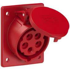 PCE CEE Anbausteckdose schräg 5-polig 32A 400V 6h IP54/67 425-6TT SCHRÄG