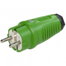 PCE Schutzkontaktstecker Gummi Taurus2 16A 250V IP54 0511 grün 0511-US