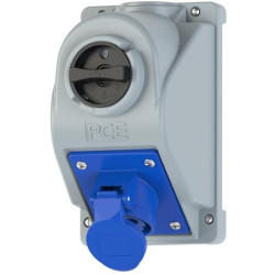 PCE CEE Wandgerätedose COMBO-POL 3-polig 16A 230V 6h IP44 96061350 PCE CEE Wandgerätedose COMBO-POL 3-polig 16A 230V 6h IP44 96061350