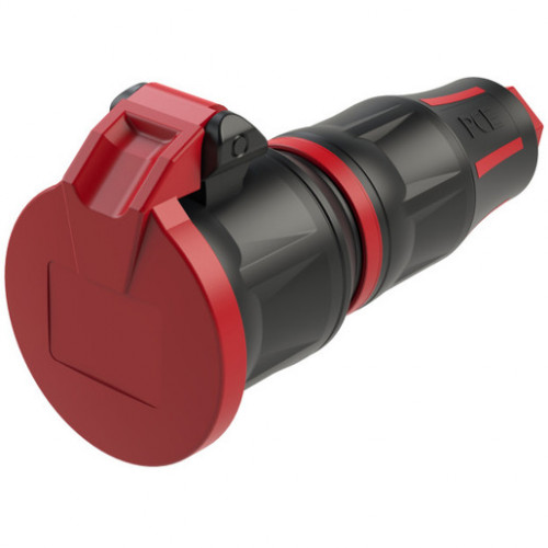 PCE Schutzkontaktkupplung 16A 250V IP54 rot Serie 25712-SR TOPTAURUS2