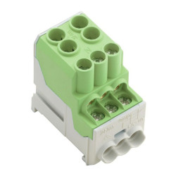 E-Term Hauptleitungsklemme 1-polig anreihbar 2x25/6x10 mm² grün E-Term Hauptleitungsklemme 1-polig anreihbar 2x25/6x10 mm² grün