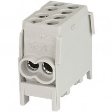 Pollmann Hauptleitungsklemme 1-polig anreihbar 2x25/2x16 mm² grau