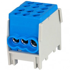 Pollmann Hauptleitungsklemme 1-polig anreihbar 2x25/4x16 mm² blau