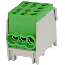 Pollmann Hauptleitungsklemme 1-polig anreihbar 2x25/4x16 mm² grün