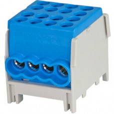 Pollmann Hauptleitungsklemme 1-polig anreihbar 2x25/6x16 mm² blau