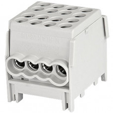 Pollmann Hauptleitungsklemme 1-polig anreihbar 2x25/6x16 mm² grau