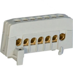 Pollmann Phasenklemmblock 7-polig PLK 7-F2 grau Pollmann Phasenklemmblock 7-polig PLK 7-F2 grau