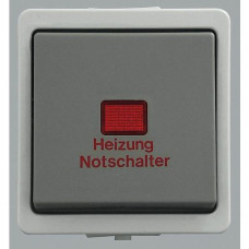 Presto-Vedder Feuchtraum Heizungs-Notschalter AP 1-polig IP44 grau 9396/1 H