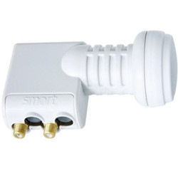 Smart TTW 200 Gold Twin LNB F-Buchse grau 2 Teilnehmer Smart TTW 200 Gold Twin LNB F-Buchse grau 2 Teilnehmer
