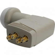 Triax TQD 404 Gold Quad LNB F-Buchse grau
