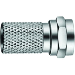 Triax F-Aufdrehstecker 0-2400 MHz für Kabel Durchm. ca. 7,0mm Triax F-Aufdrehstecker 0-2400 MHz für Kabel Durchm. ca. 7,0mm