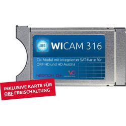 WISI CI+ Modul mit integrierter SAT-Karte Cardless WICAM 316 WISI CI+ Modul mit integrierter SAT-Karte Cardless WICAM 316