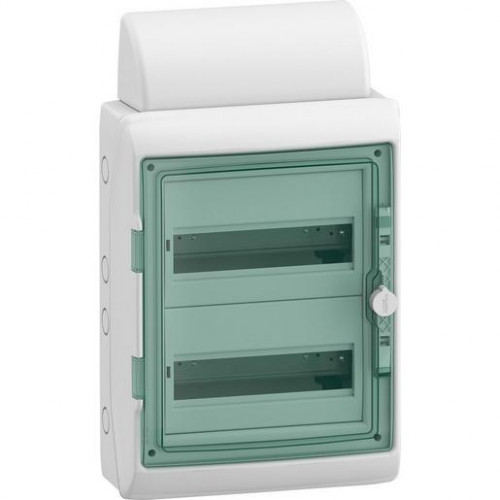 Schneider Electric Verteiler für Reiheneinbaugeräte Mureva Feuchtraumverteilertechnik 2x12 reihen 13433DE