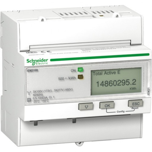 Schneider Electric Drehstromzähler 3-phasig 63A mit Teilzähler A9MEM3100