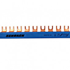 Schrack Phasenschiene Gabel 1-polig 10 mm² blau
