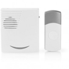 Nedis Drahtloses Türlingel Set DOORB211WT 36 Melodien IP44 Reichweite 300m 80 dB