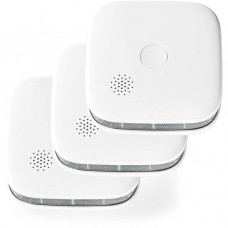 Nedis SmartLife Rauchmelder Batteriebetrieben 85 dB 3 Stück weiß WIFIDS21WT3