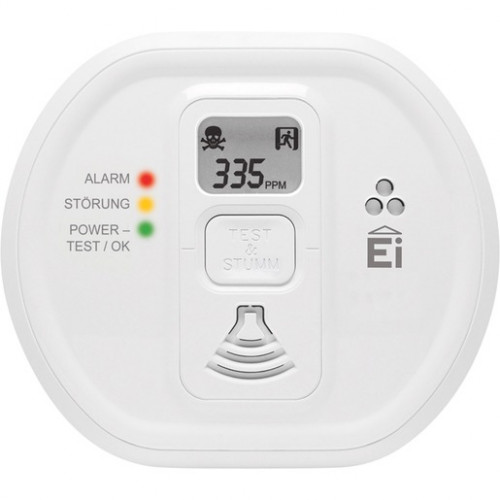 Ei Electronics Kohlenmonoxidmelder mit 10 Jahres-Lithiumbatterie LCD Display vernetzbar EI208IDW