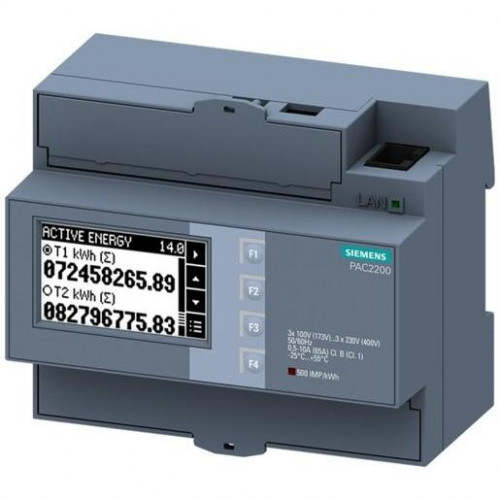 Siemens Energiezähler 230/400 V 65 A M-Bus Direktmessung 7KM PAC2200