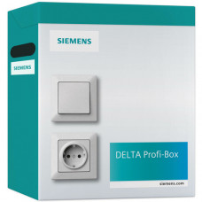 Siemens DELTA Box / Profi Box 100 Stk. Univeralschalter inkl. Wippen neutral titanweiss