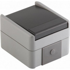 TEM Kreuzschalter IP44 10 AX 250V grau