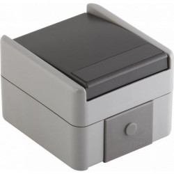 TEM Kreuzschalter IP44 10 AX 250V grau TEM Kreuzschalter IP44 10 AX 250V grau