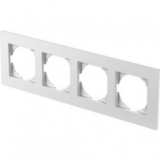 TEM Rahmen LOGIQ FLAT 4-fach polarweiß