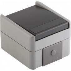 TEM Wechselschalter IP44 10A 250V grau
