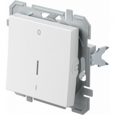 TEM Taster Schalter mit Wippe 2-polig 16A 250V weiß Iglänzend NT 03 neutral 0-1 ohne Glimmlampe