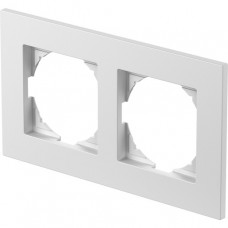 TEM 2-fach Rahmen LOGIQ FLAT weiß glänzend