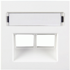 Viko Abdeckung Zentralplatte 2xRJ45 Karre reinweiß