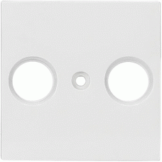 Viko Abdeckung TV-Radio 2 Loch Karre reinweiß