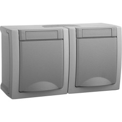 Viko Schuko 2-fach Pacific P54 grau Viko Schuko 2-fach Pacific P54 grau