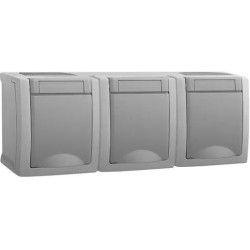 Viko Schuko 3-fach Pacific P54 grau Viko Schuko 3-fach Pacific P54 grau