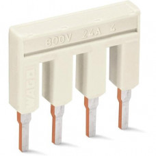 Wago Kammbrücker 4-fach Nennstrom 25 A isoliert lichtgrau 2002-404