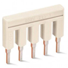 Wago Kammbrücker 5-fach Nennstrom 25 A isoliert lichtgrau 2002-405