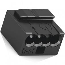 Wago MICRO-Verbindungsdosenklemme 4-Leiter-Klemme 0,6-0,8 mm² dunkelgrau