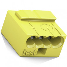 Wago MICRO-Verbindungsdosenklemme 4-Leiter-Klemme 0,6-0,8 mm² gelb