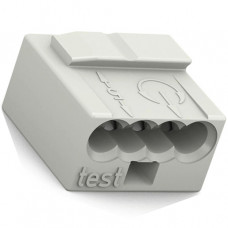 Wago MICRO-Verbindungsdosenklemme 4-Leiter-Klemme 0,6-0,8 mm² lichtgrau