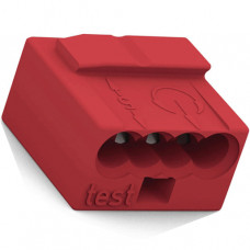 Wago MICRO-Verbindungsdosenklemme 4-Leiter-Klemme 0,6-0,8 mm² rot