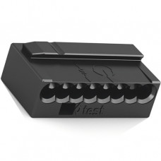 Wago MICRO-Verbindungsdosenklemme 8-Leiter-Klemme 0,6-0,8 mm² dunkelgrau